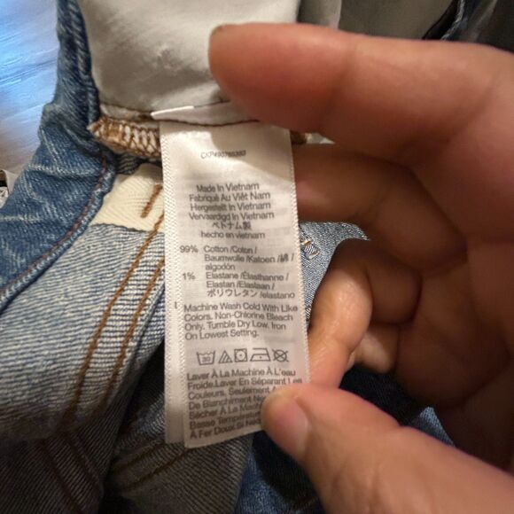 Madewell Curvy 90s Straight Jean Womens 29P Petite Light Wash Blue Stretch - Picture 8 of 9